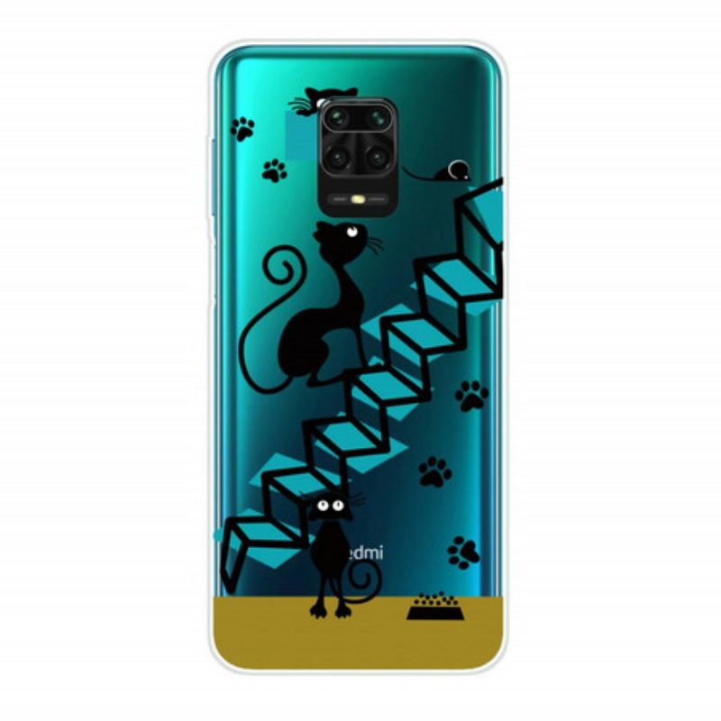 Cover Xiaomi Redmi Note 9S / 9 Pro Gatti Divertenti