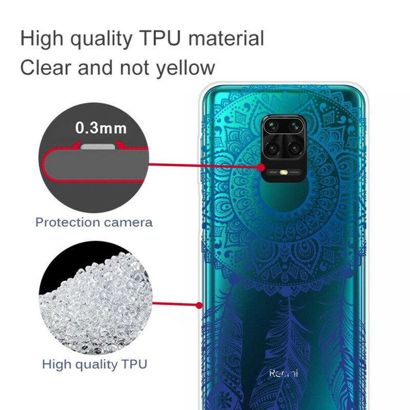 Cover Xiaomi Redmi Note 9S / 9 Pro Mandala A Fiore Singolo