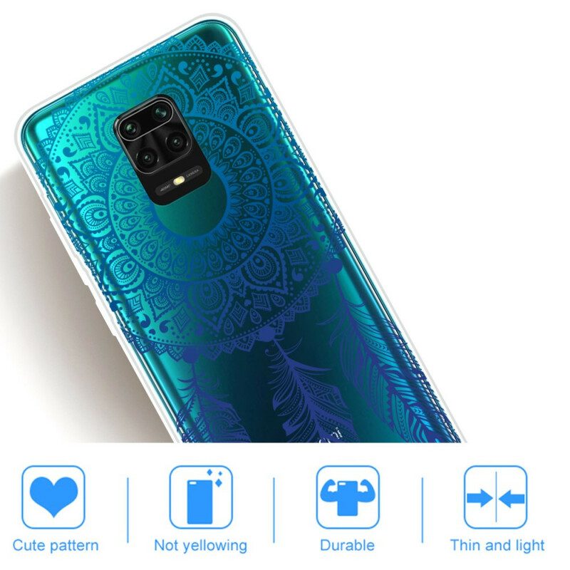 Cover Xiaomi Redmi Note 9S / 9 Pro Mandala A Fiore Singolo