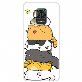 Cover Xiaomi Redmi Note 9S / 9 Pro Mucchio Di Gatti Dei Cartoni Animati