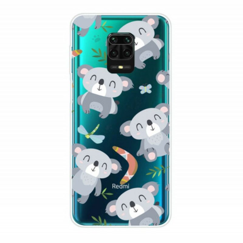 Cover Xiaomi Redmi Note 9S / 9 Pro Piccoli Panda Grigi