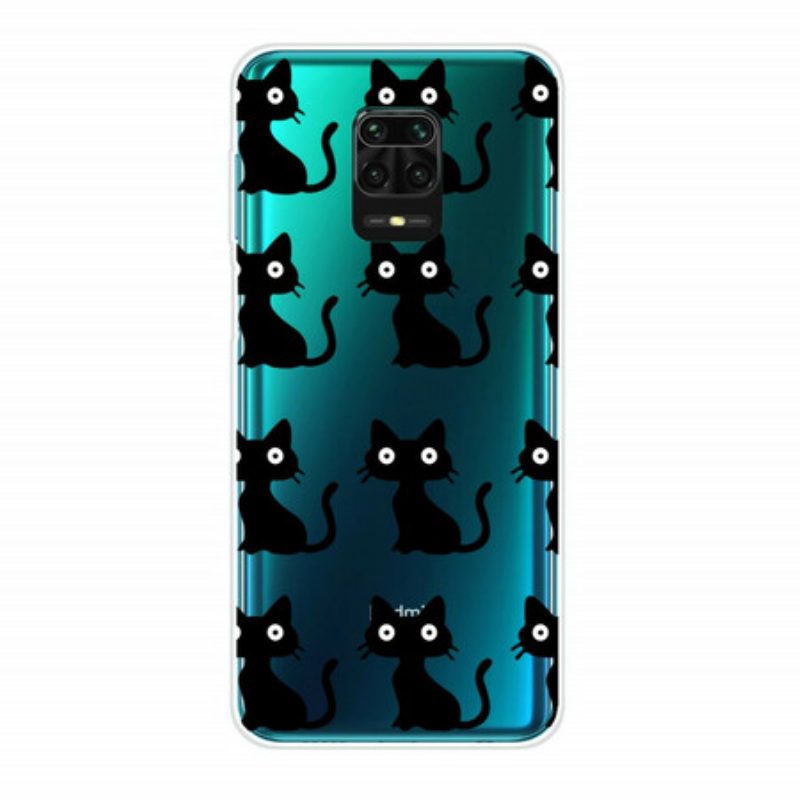 Cover Xiaomi Redmi Note 9S / 9 Pro Più Gatti Neri