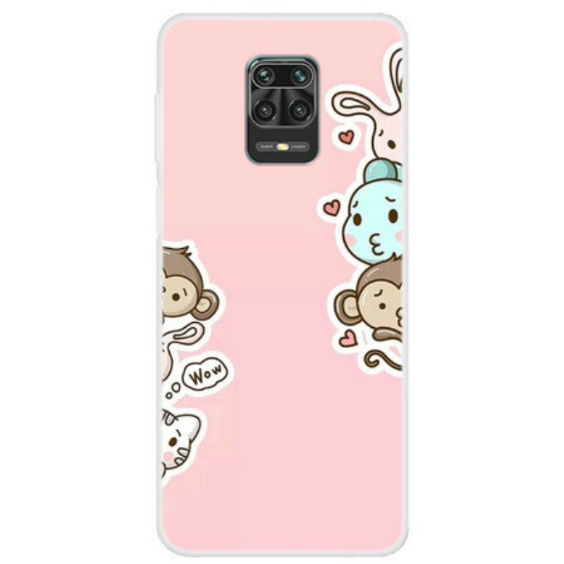 Cover Xiaomi Redmi Note 9S / 9 Pro Wow Animali