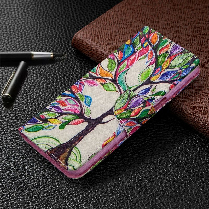 Custodia in pelle Xiaomi Redmi Note 9S / 9 Pro Albero Colorato