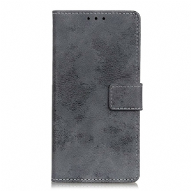 Custodia in pelle Xiaomi Redmi Note 9S / 9 Pro Effetto Pelle Vintage