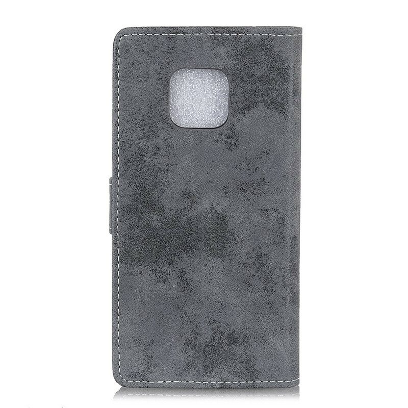 Custodia in pelle Xiaomi Redmi Note 9S / 9 Pro Effetto Pelle Vintage