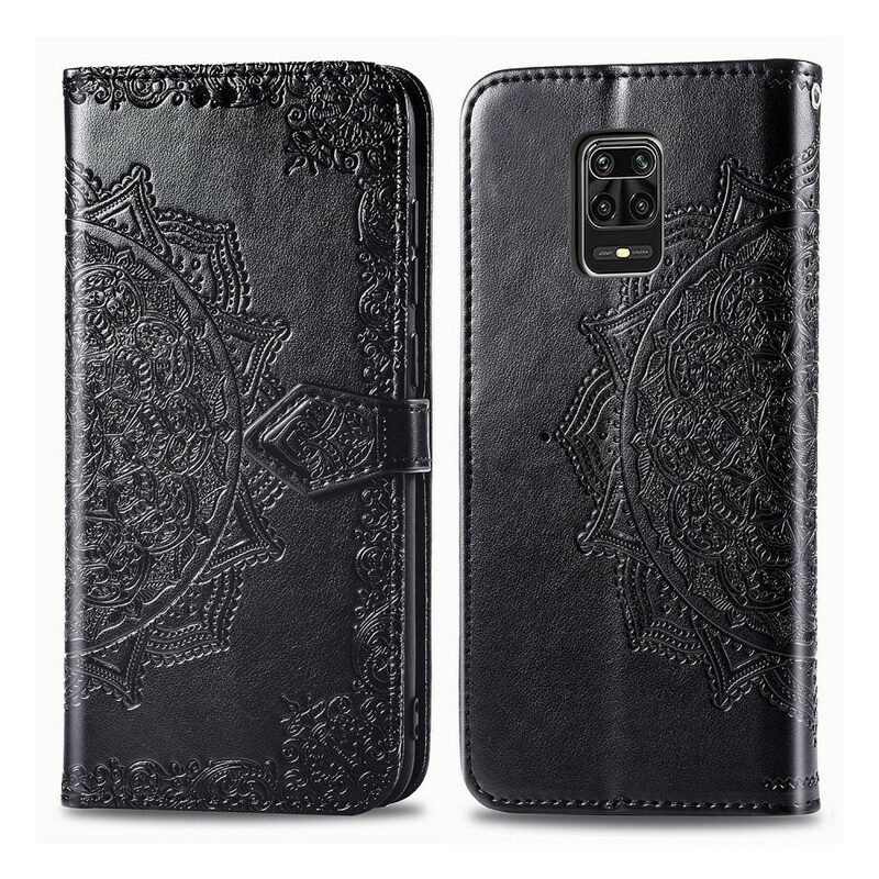 Custodia in pelle Xiaomi Redmi Note 9S / 9 Pro Mandala Medioevo