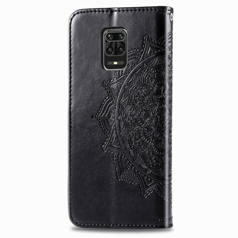 Custodia in pelle Xiaomi Redmi Note 9S / 9 Pro Mandala Medioevo