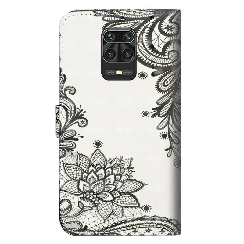 Custodia in pelle Xiaomi Redmi Note 9S / 9 Pro Pizzo Elegante