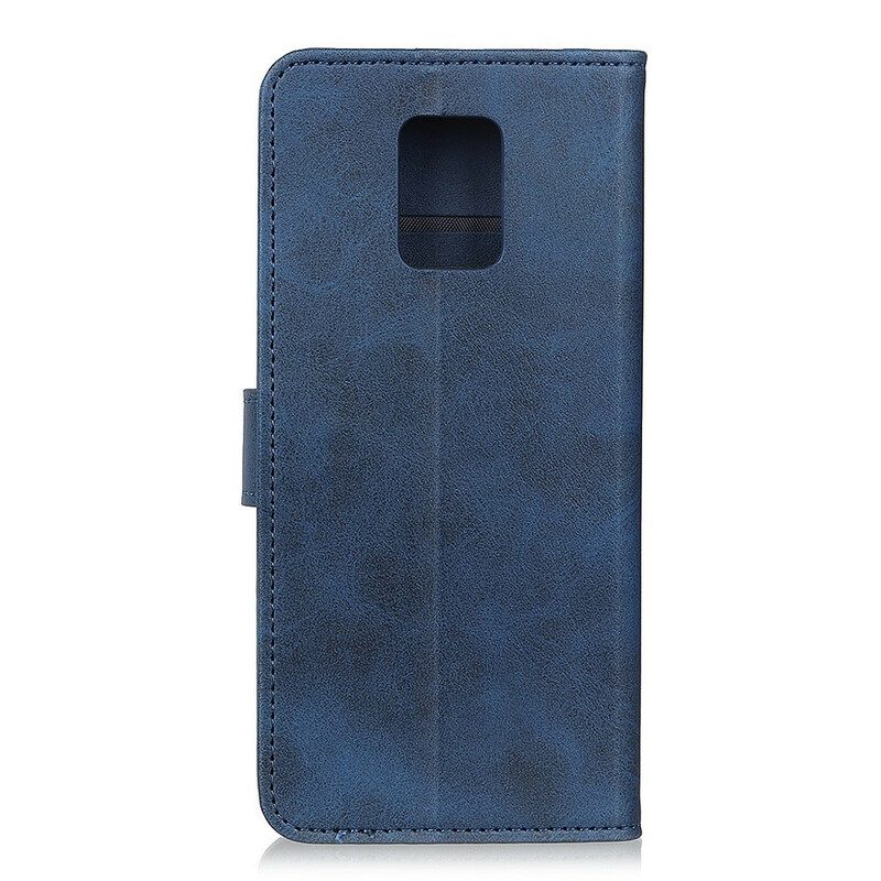 Custodia in pelle Xiaomi Redmi Note 9S / 9 Pro Retro Effetto Pelle Opaca