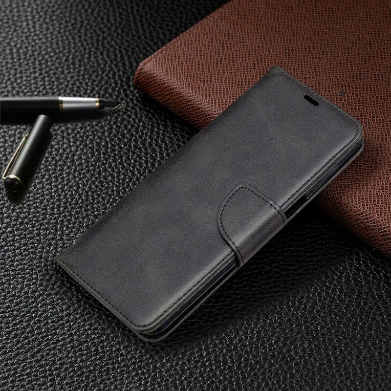 Custodia in pelle Xiaomi Redmi Note 9S / 9 Pro Stile In Pelle Con Cinturino