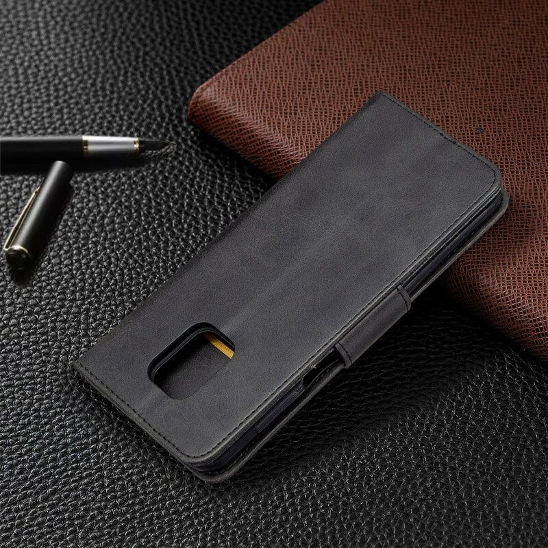 Custodia in pelle Xiaomi Redmi Note 9S / 9 Pro Stile In Pelle Con Cinturino