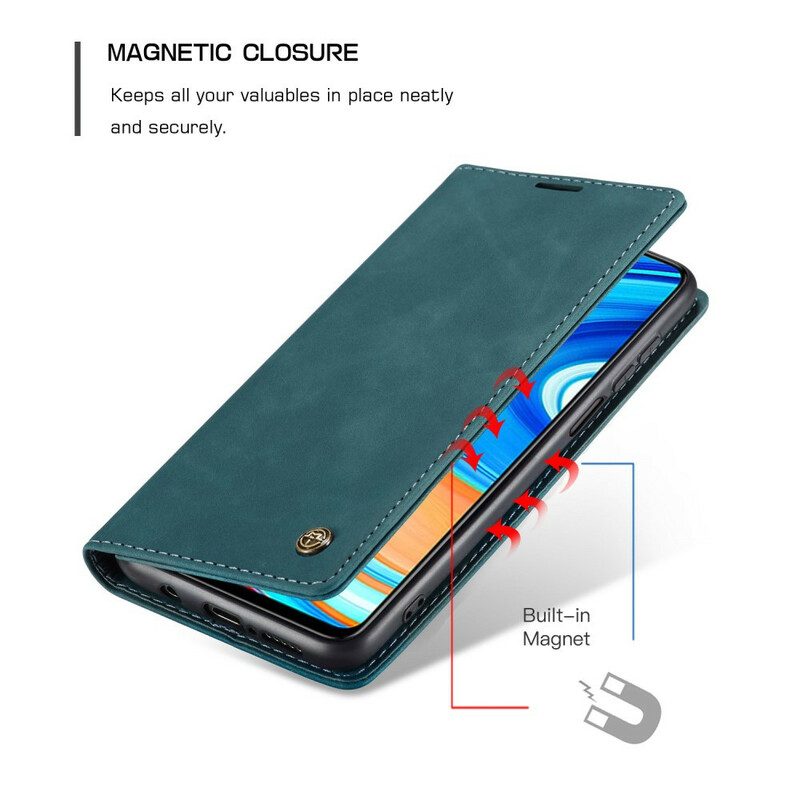 Folio Cover Xiaomi Redmi Note 9S / 9 Pro Custodia in pelle Caseme Ecopelle