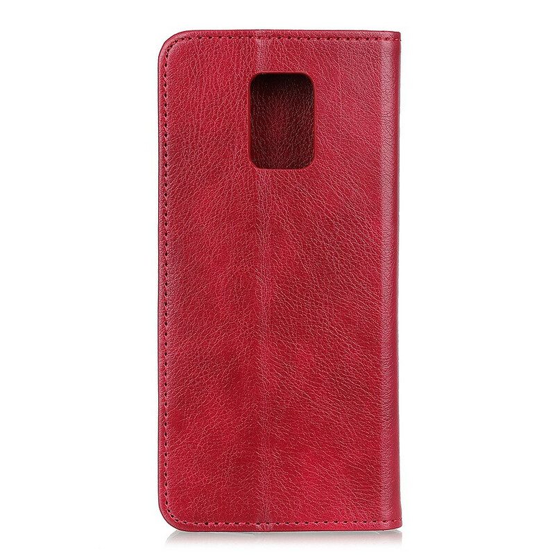 Folio Cover Xiaomi Redmi Note 9S / 9 Pro Custodia in pelle Pelle Crosta Eleganza