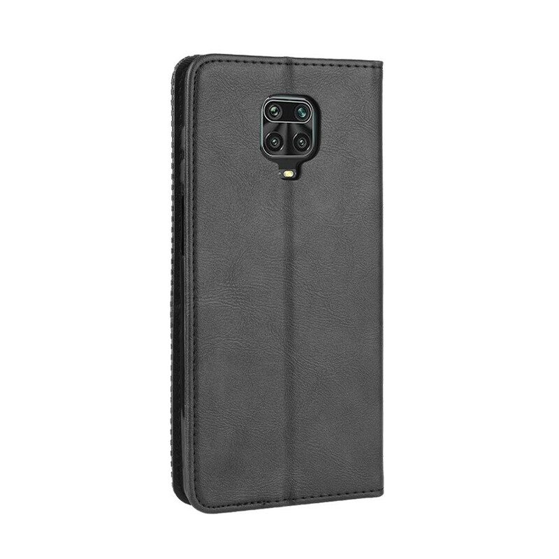 Folio Cover Xiaomi Redmi Note 9S / 9 Pro Custodia in pelle Effetto Pelle Vintage Stilizzato