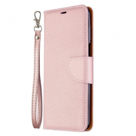 Folio Cover Xiaomi Redmi Note 9S / 9 Pro Effetto Pelle Litchi