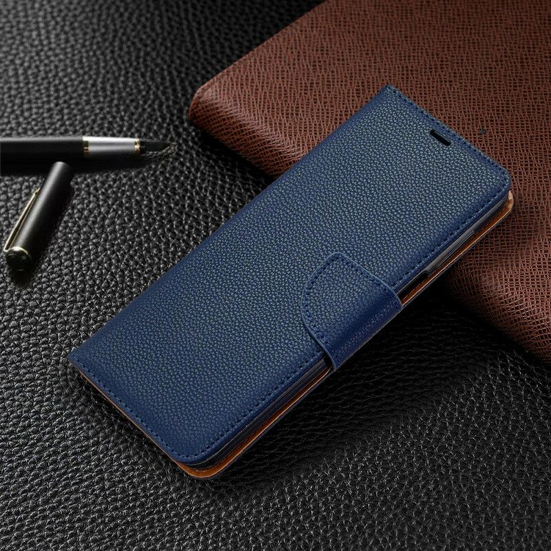 Folio Cover Xiaomi Redmi Note 9S / 9 Pro Effetto Pelle Litchi