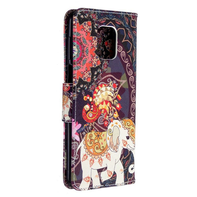 Folio Cover Xiaomi Redmi Note 9S / 9 Pro Elefanti Indiani