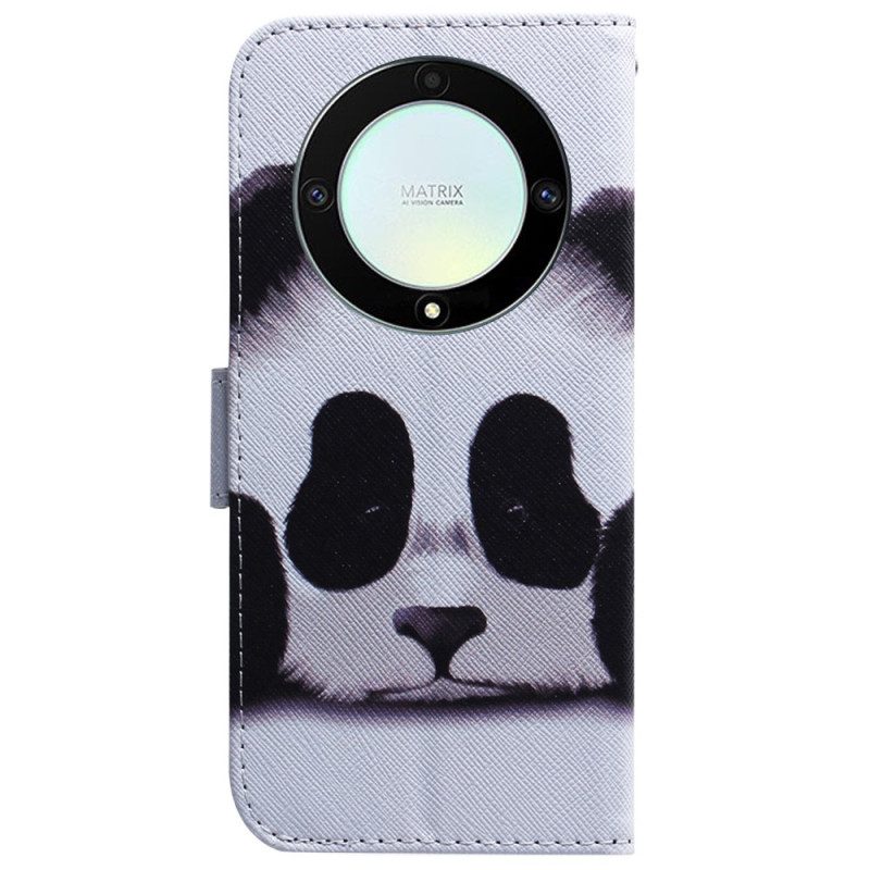 Custodia A Portafoglio Honor Magic 5 Lite Panda Strappy