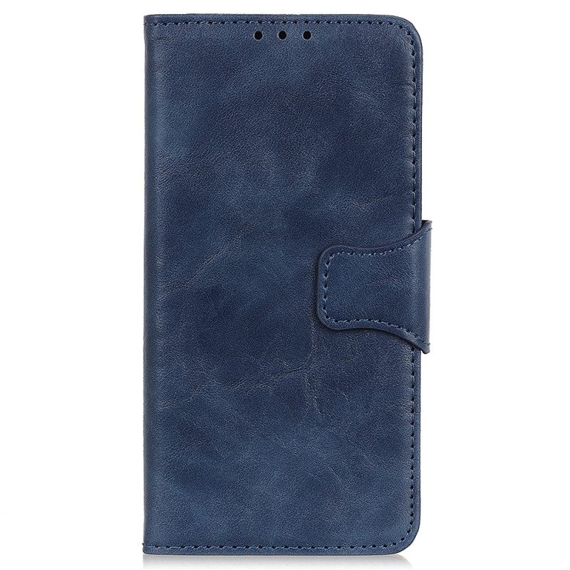 Folio Cover Honor Magic 5 Lite Chiusura Reversibile In Pelle Crosta