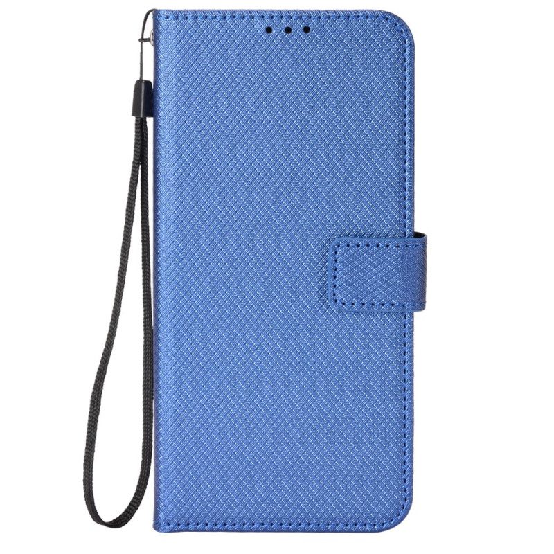 Folio Cover Honor Magic 5 Lite Elegante Finta Pelle Con Cinturino