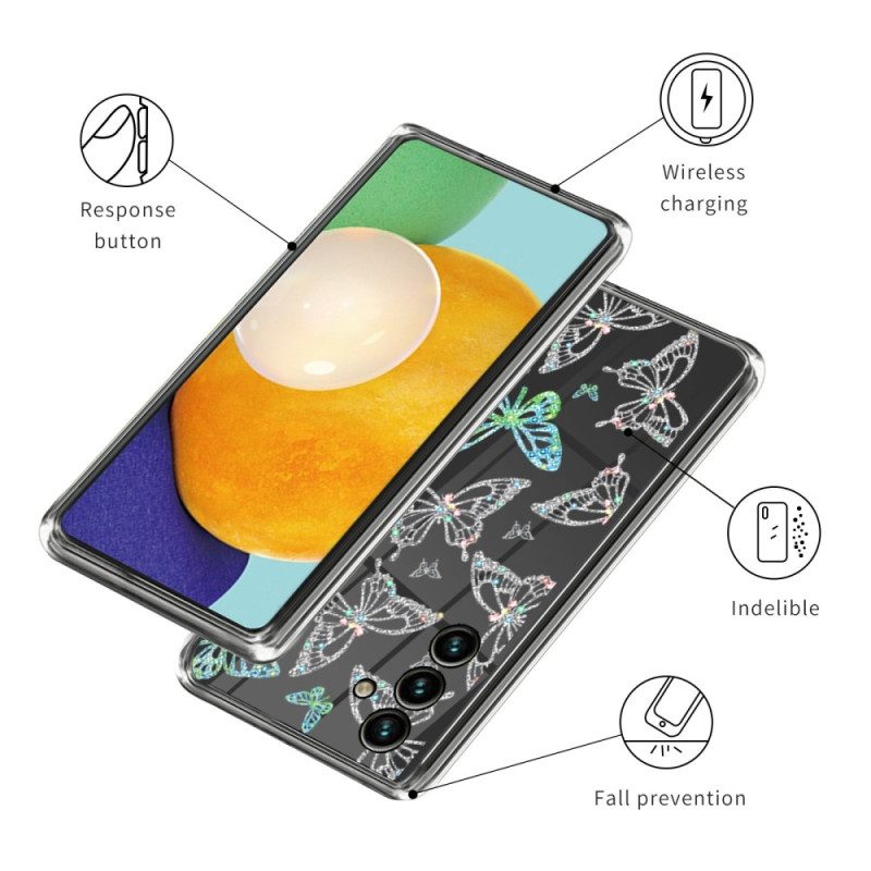 Cover Samsung Galaxy A14 / A14 5G Farfalle Senza Soluzione Di Continuità