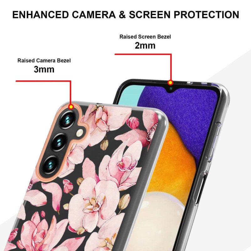 Cover Samsung Galaxy A14 / A14 5G Fiori Colorati