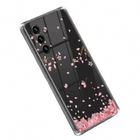 Cover Samsung Galaxy A14 / A14 5G Fiori Rosa Senza Soluzione Di Continuità