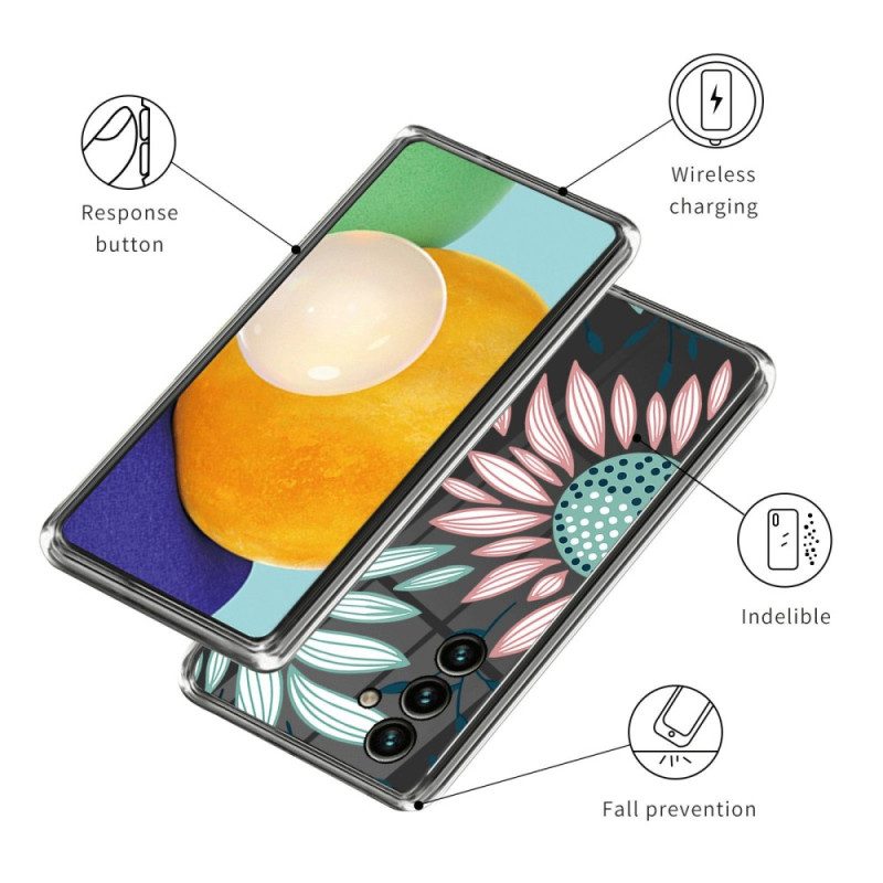 Cover Samsung Galaxy A14 / A14 5G Floreale Senza Soluzione Di Continuità