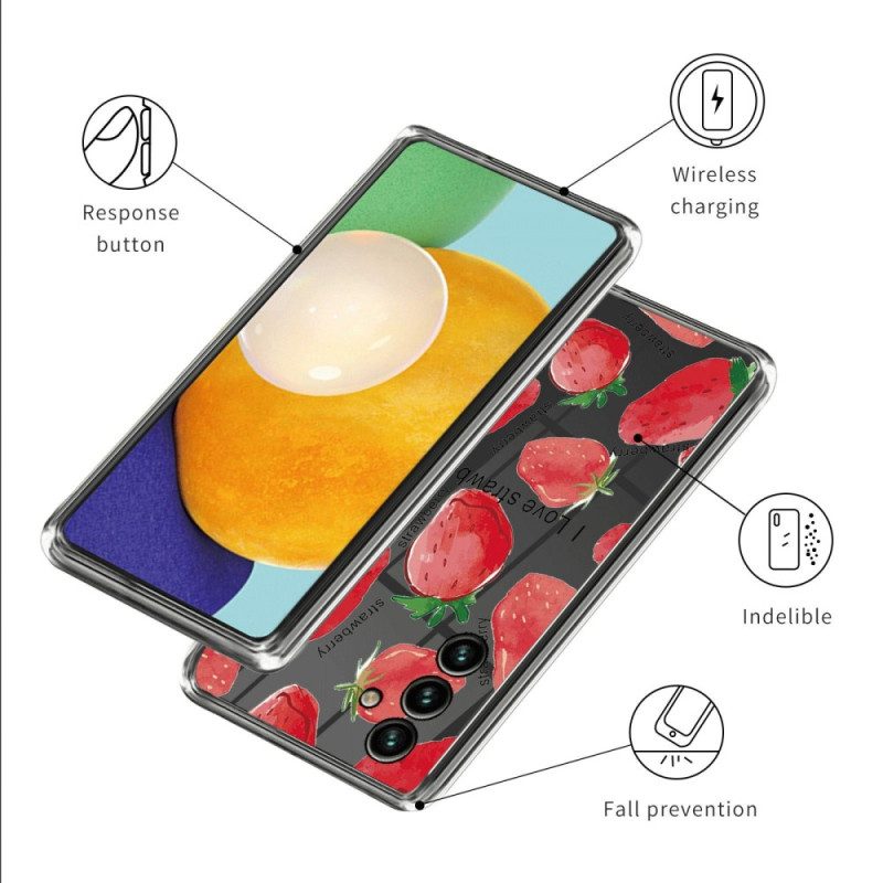 Cover Samsung Galaxy A14 / A14 5G Fragole Senza Soluzione Di Continuità