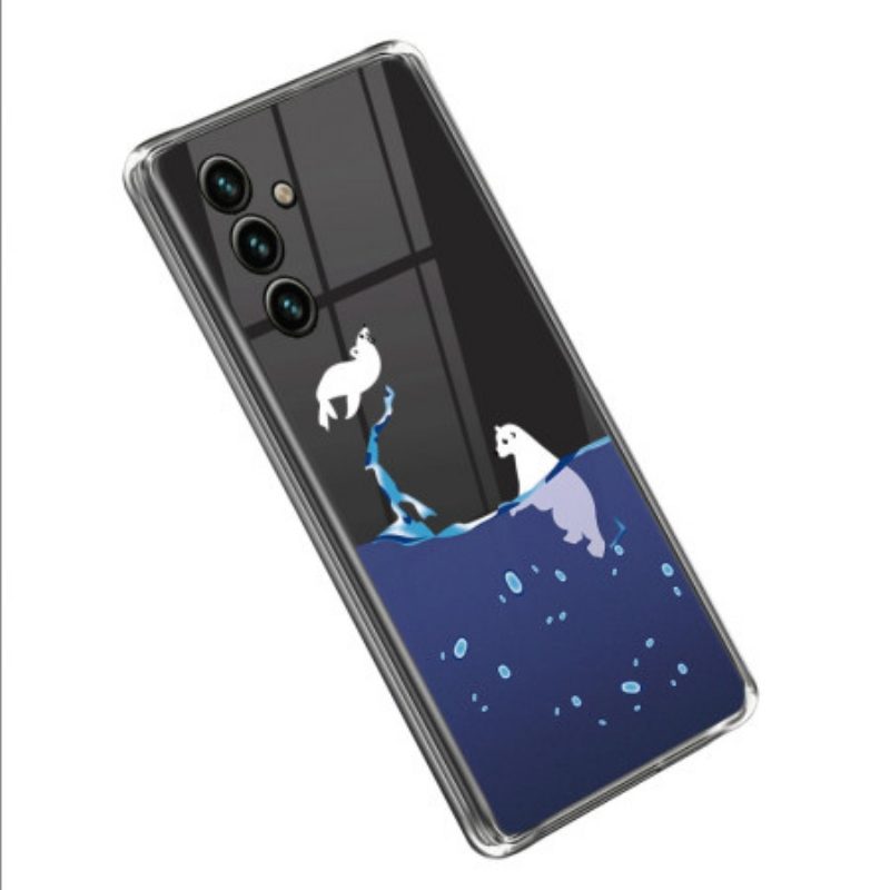 Cover Samsung Galaxy A14 / A14 5G Giochi Di Mare Trasparente