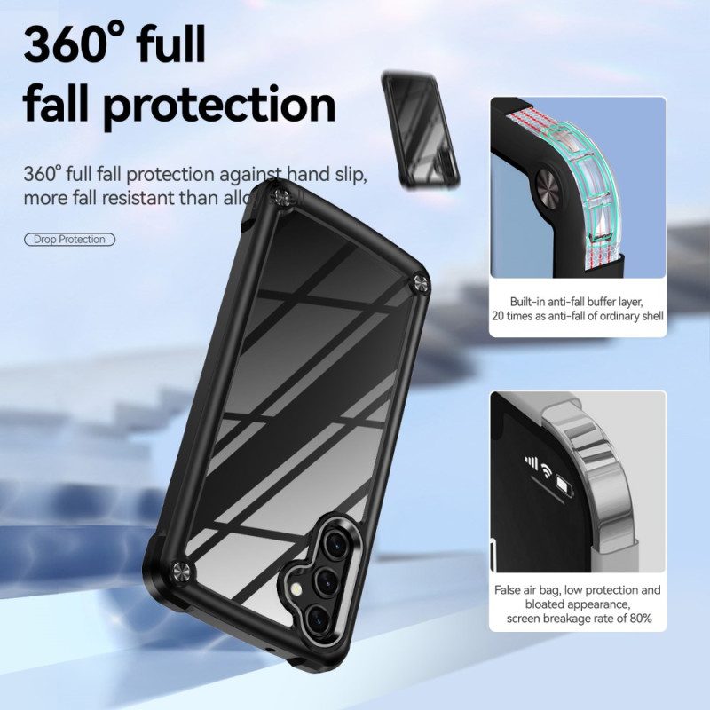 Cover Samsung Galaxy A14 / A14 5G Ibrido Con Lega Di Alluminio