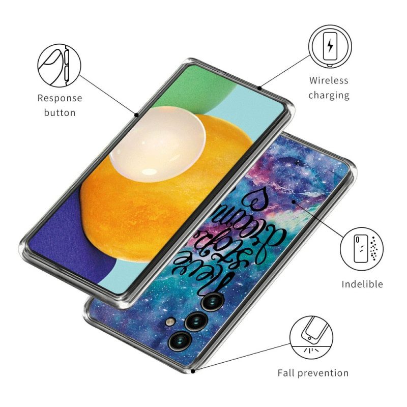 Cover Samsung Galaxy A14 / A14 5G Non Smettere Mai Di Sognare