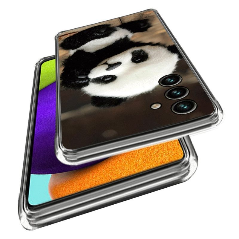 Cover Samsung Galaxy A14 / A14 5G Panda Flessibile