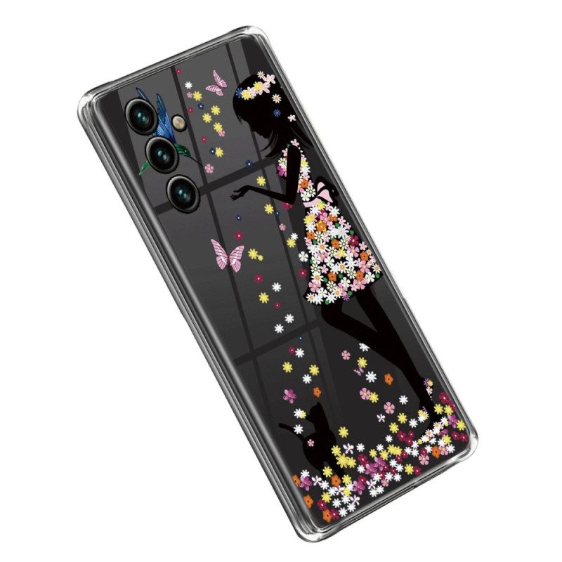 Cover Samsung Galaxy A14 / A14 5G Ragazza Trasparente