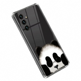 Cover Samsung Galaxy A14 / A14 5G Testa Di Panda Trasparente