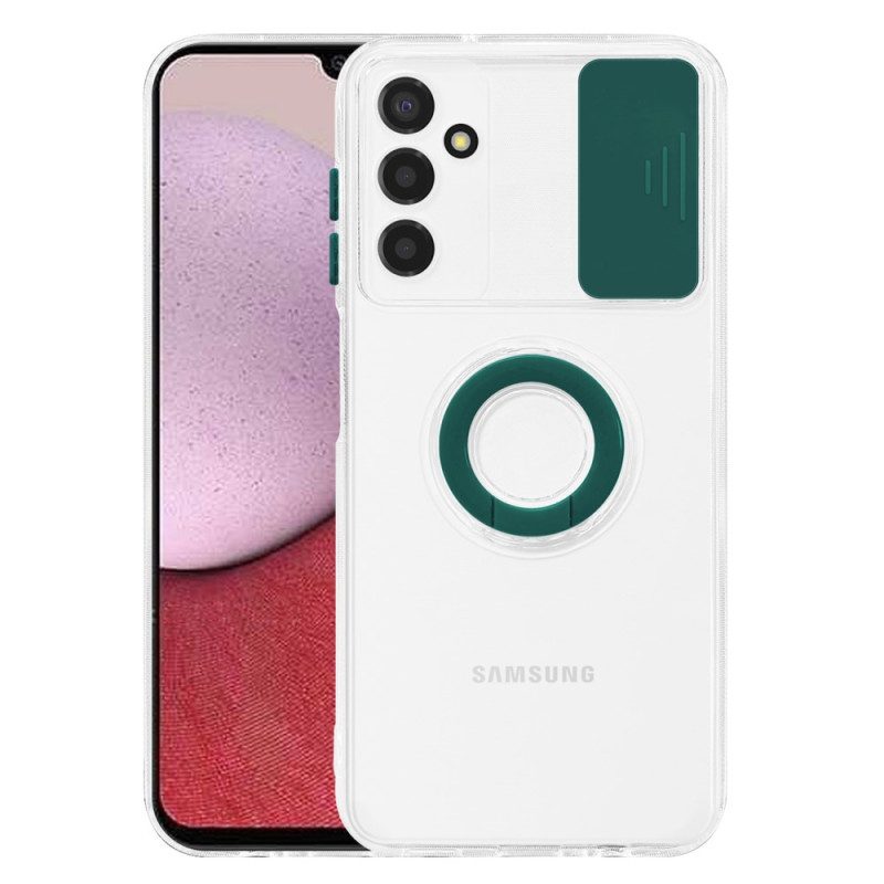 Cover Samsung Galaxy A14 / A14 5G Trasparente Con Anello-supporto