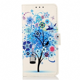 Custodia A Portafoglio Samsung Galaxy A14 / A14 5G Albero In Fiore