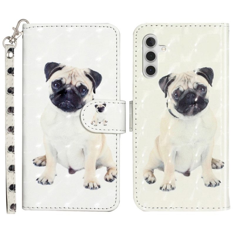 Custodia A Portafoglio Samsung Galaxy A14 / A14 5G Cane Perizoma