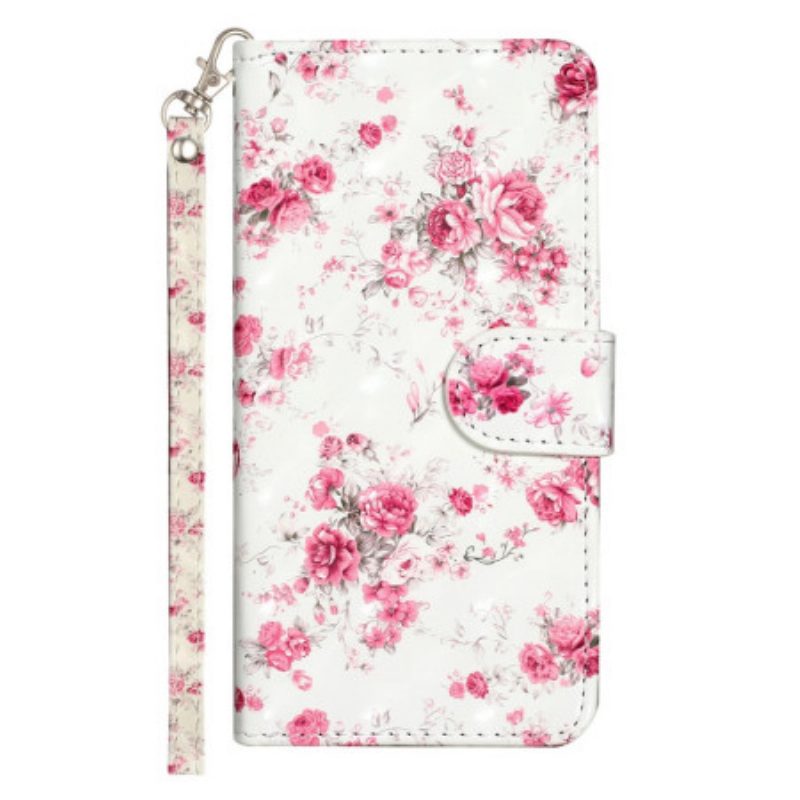 Custodia A Portafoglio Samsung Galaxy A14 / A14 5G Cinturino Liberty Fiori