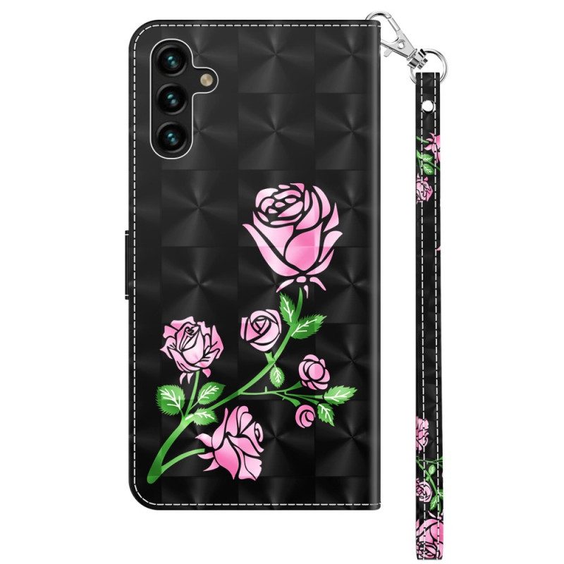 Custodia A Portafoglio Samsung Galaxy A14 / A14 5G Cinturino Rose