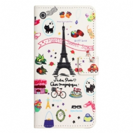 Custodia in pelle Samsung Galaxy A14 / A14 5G Amo Parigi