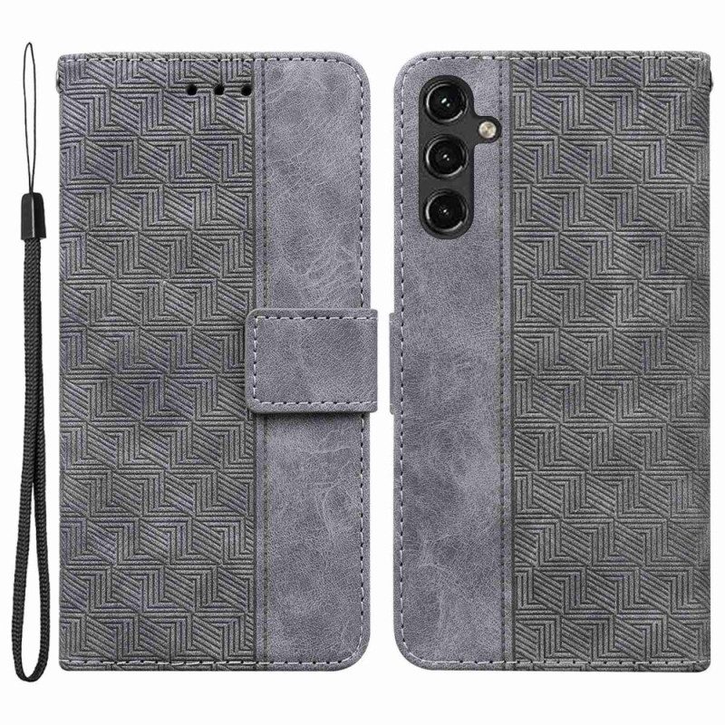 Custodia in pelle Samsung Galaxy A14 / A14 5G Modello Con Cinturino