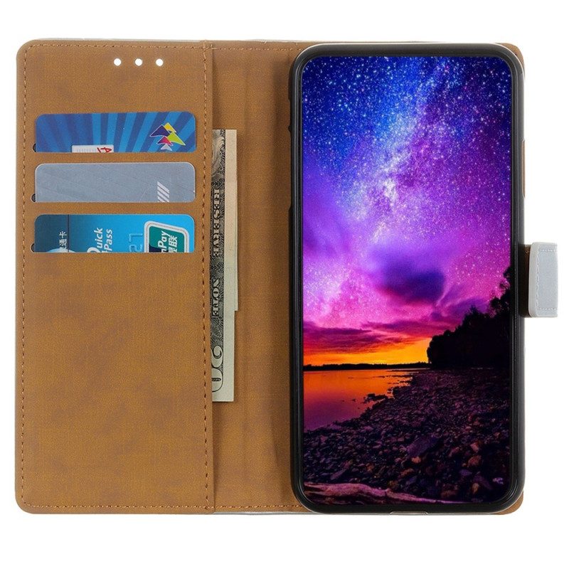 Custodia in pelle Samsung Galaxy A14 / A14 5G Stile In Pelle