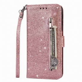 Custodia in pelle Samsung Galaxy A14 / A14 5G Stile Glitter Paillettes