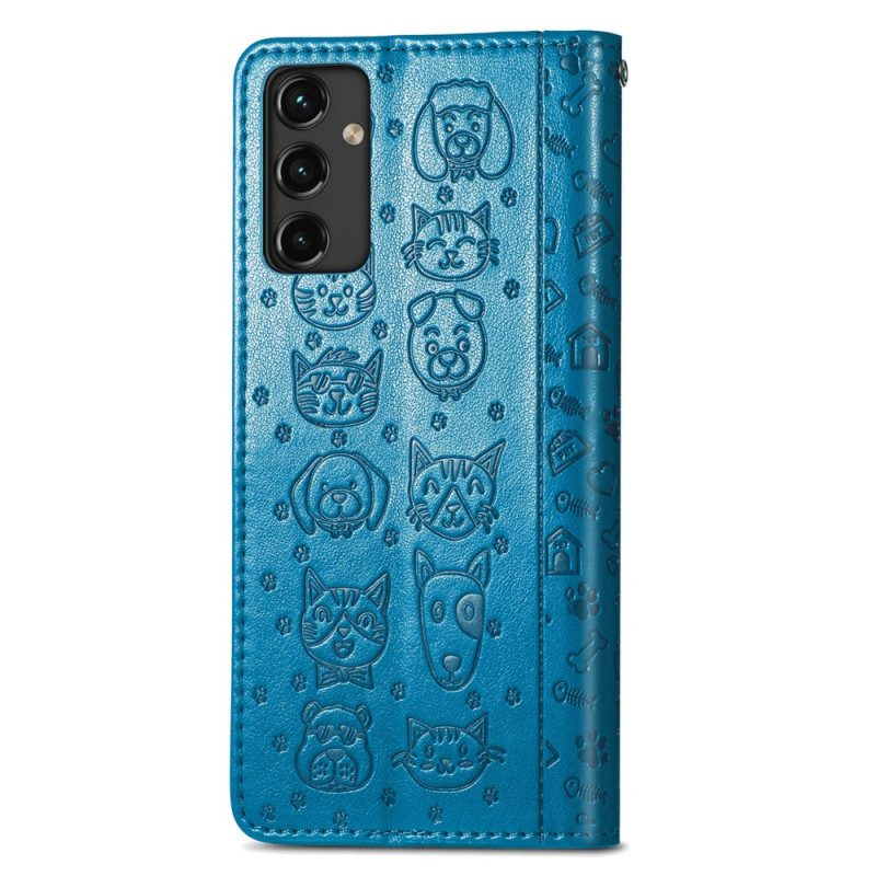 Folio Cover Samsung Galaxy A14 / A14 5G Animali Animati