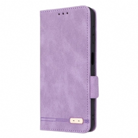 Folio Cover Samsung Galaxy A14 / A14 5G Custodia in pelle Struttura In Pelle