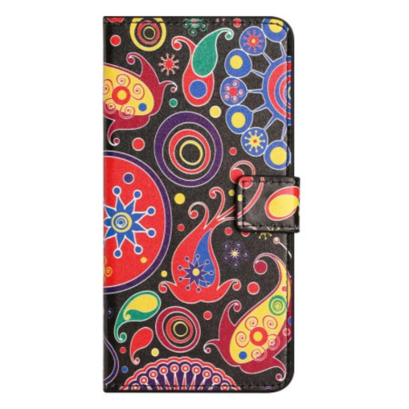 Folio Cover Samsung Galaxy A14 / A14 5G Disegno Della Galassia