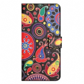 Folio Cover Samsung Galaxy A14 / A14 5G Disegno Della Galassia