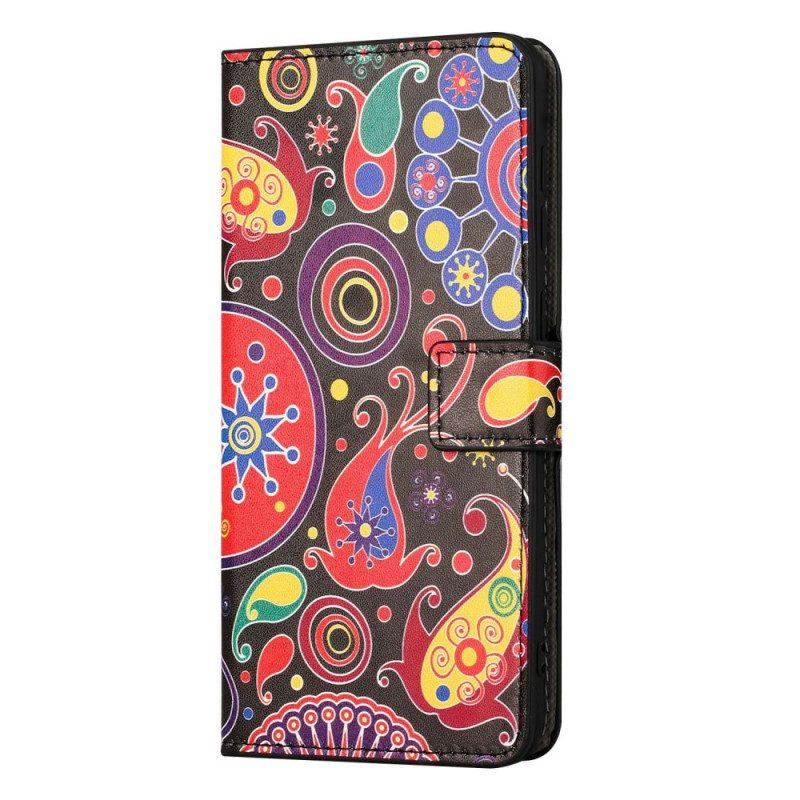 Folio Cover Samsung Galaxy A14 / A14 5G Disegno Della Galassia